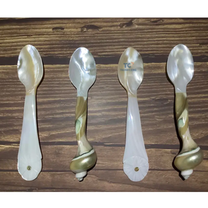 Haute Luxe Vietnam restaurant hôtel dîner mère de perle cuillère coquille caviar cuillère coquille cuillère pour dégustation Caviar - Product Image 3