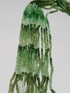 Cuentas de Crisoprasa Natural de Alta Calidad, Facetadas, de 2mm, en Forma de Rondelle, con Degradado de Color, Certificadas por CNAS, para la Fabricación de Joyería - Product Image 6