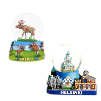 Aimant de réfrigérateur personnalisé Suède Finlande Danemark Pays Orignal Stockholm 3D Moose Shape Resin Fridge Magnet Souvenir Gift