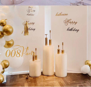Lussuoso matrimonio Origami da tavolo arredamento corridoio pilastro Stand con carta piegata colonna romana per feste di <span class=keywords><strong>compleanno</strong></span> <span class=keywords><strong>a</strong></span> <span class=keywords><strong>casa</strong></span> modello nuovo - Product Image 3