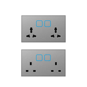 Luxuriöser C1 Ultradünner Schalter mit Frosted-Glasplatte, Unterputz-Wandschalter und Steckdosen für Zuhause, Büro und Hotel - Product Image 5