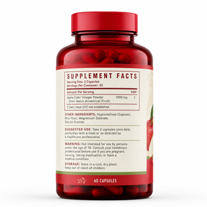 Capsules de Vinaigre de Cidre de Pomme Bio de Haute Qualité pour Détoxification du Côlon en 15 Jours, Antioxydant, Compléments Alimentaires pour Adultes, Perte de Poids, Immunité - Product Image 6