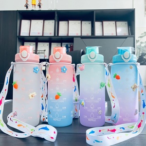 Botella Deportiva de Plástico de 1 Litro/32oz con Logotipo Personalizado, Botella para Bebidas de Gimnasio con Sublimación para Bodas, Venta al Por Mayor - Product Image 3