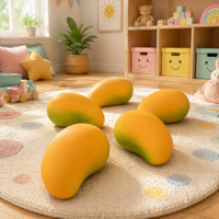 ZW Gesimuleerd Fruit Mango Rubber Knijp Speelgoed voor Stressverlichting 7-14 Jaar Grensoverschrijdende E-commerce Groothandel & Directe Verzending