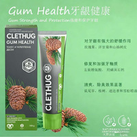 China importeerde CLETHUG plantaardige chemische fluor-vrije witmakende verse fruitmunt kindertandpasta OEM