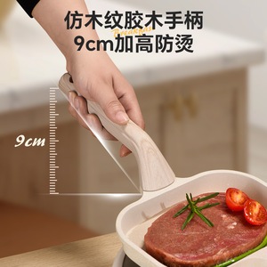 3 In 1 <b>Breakfast</b> <b>Maker</b> Non Stick Ceramic Frying Pan With Egg Cups For Home Use - Product Image 4