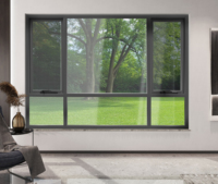 Australie Standard AS2047 Fenêtres à persiennes en aluminium commercial moderne Fenêtres à vitrage de style ouvert roulant