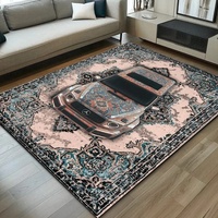 Tapis de style persan rétro, antidérapant, résistant à la saleté et aux taches, imprimé, pour salon, chambre à coucher, décoration intérieure