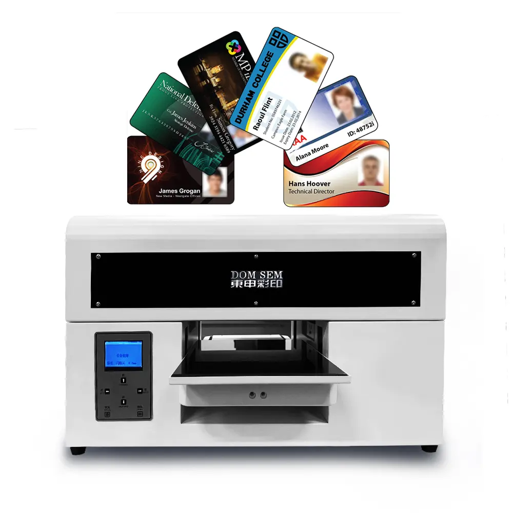 Mini foto Digital kustom DIY cetak PVC kartu id UV Printer A4