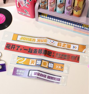 Transparent PVC Keychain Pouch with Rechargeable Feature Rectangular Idol Fan Merchandise Holder Streamers Concert <b>Keyring</b> <b>Charm</b> - Product Image 3