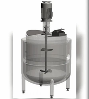 Navire de mélange d'acier inoxydable avec le réservoir revêtu de l'agitateur SS316L pour le traitement liquide