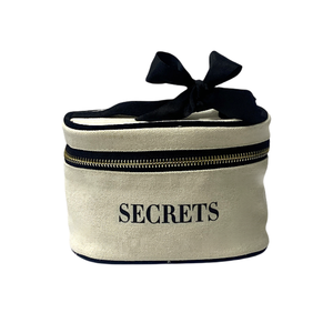 Trousse de maquillage blanche avec logo personnalisé, fermeture éclair, pochette cosmétique portable pour femmes, sac en toile respirant - Product Image 1