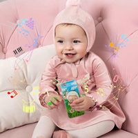 Jouet interactif de lumières éblouissantes avec 8 fonctions jouet apprentissage jouer téléphone portable pour bébé en bas âge