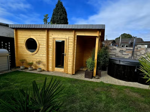 Fabrieksgroothandel Buiten Hot Sale Houten Huis Container Sauna Ruimte Met Tuin - Product Image 3