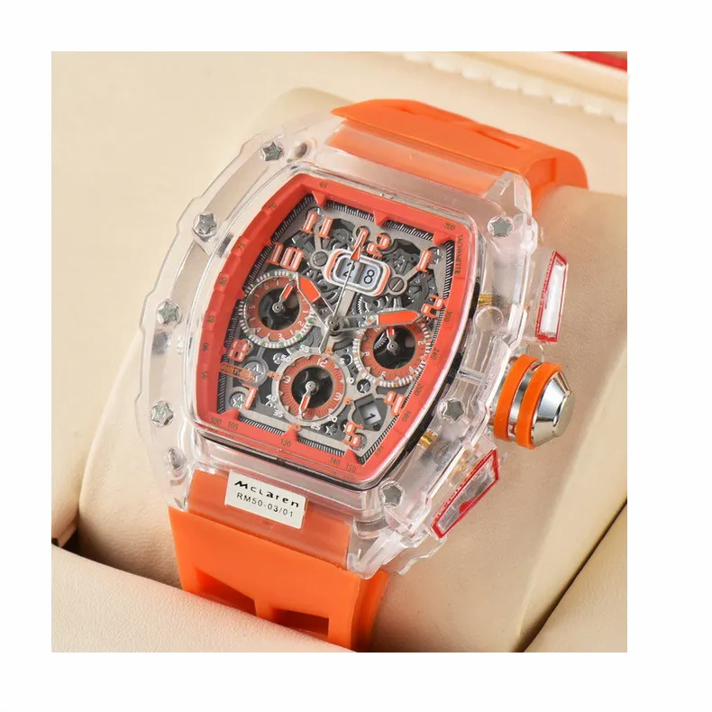Роскошные высококачественные RM часы силиконовый ремешок мужские часы бутик женские часы Ричард