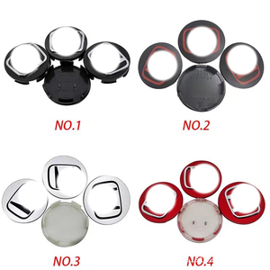 <span class=keywords><strong>Cache</strong></span>-moyeux de roue <span class=keywords><strong>58mm</strong></span> 69mm avec emblème autocollant pour Honda, logo personnalisé, noir, argent, rouge - Product Image 2