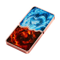 Ensemble de barres de cuivre pur à 99,9 % de 5 onces, motif Dragon Feu et Glace, impression UV couleur intégrale, lingot de cuivre de 10 onces