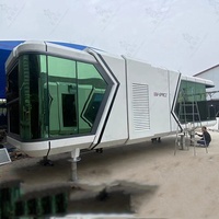 Architecture futuriste conteneur maison conception remorque maison hangar cabine avec prix usine
