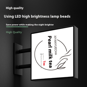 Boîte à lumière LED double face personnalisée pour la publicité <span class=keywords><strong>Suspension</strong></span> intérieure <span class=keywords><strong>Design</strong></span> Panneau de magasin en aluminium Motif pour les entreprises Centres commerciaux Parcs - Product Image 5