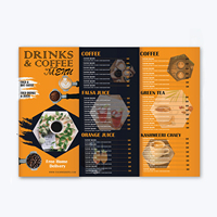 Impression personnalisée de prospectus, brochures pliées, manuels d'instructions, dépliants publicitaires, menus à emporter, affiches