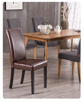 Chaises de salle à manger modernes, design simple, vente en gros de tissu de velours doux pour les meubles de maison