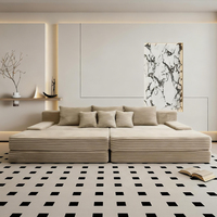 Sofá Modular de Espuma sin Estructura, Enrollable, Comprimido al Vacío, Sofá de Pana, Muebles de Espuma, Sofá Comprimido