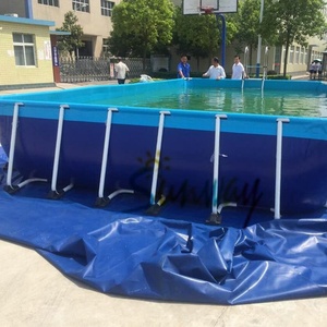 Canvas PVC <strong>Stand</strong> Foldable <strong>Fish</strong> Pond Circular Breeding Shrimp Pond <strong>for</strong> Agriculture Plastic <strong>Fish</strong> <strong>Tank</strong> with Circular <strong>Stand</strong> Design - Product Image 4