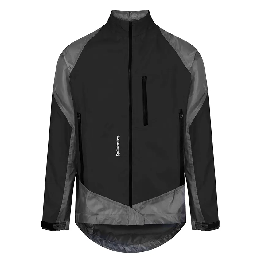 Cycling Running Walking Jacket High Viz Men's Coat Waterproof Rain Coat Windproof with Side Vents Mountain Bike Jacket