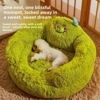 Coussin pour chien Nine Pets, canapé paresseux, nid douillet, chaud pour l'hiver, apaisant, anti-anxiété, toutes saisons, mousse à mémoire de forme, confortable, doux, petit