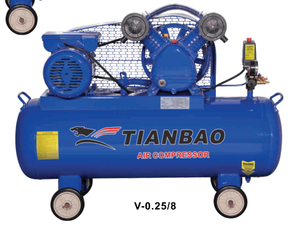 COMPRESOR DE AIRE TIANBAO V-0.25/8 3HP 2.2KW Potencia 1020 R/MIN Velocidad 250L/min Volumen 8/116 <span class=keywords><strong>Bar</strong></span>/<span class=keywords><strong>Psi</strong></span> 100 LITROS - Product Image 6