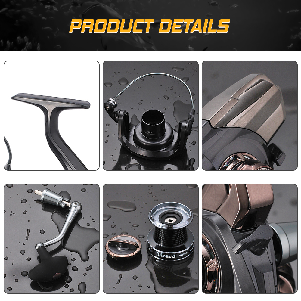 Spinning Fishing Reel with 13BB+1 Ball Bearings - Lizard Spinning Fishing Reel with 13BB+1 Ball Bearings - Lizard