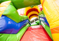 Château gonflable commercial portable d'extérieur Lion de la Jungle avec toboggan et aire de saut, modèle Combo Pasta BC-053 en PVC, garantie 3 ans
