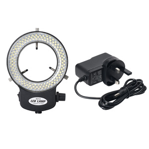 Éclairage annulaire <span class=keywords><strong>LED</strong></span> 6500K 144 réglable pour <span class=keywords><strong>Microscope</strong></span> stéréo et caméra - Product Image 5