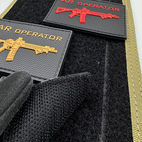 Écusson PVC personnalisé 3D tactique AK Rifle Patch Glock avec patch moral Velcro pour chapeaux, sacs à dos, équipement tactique, vêtements