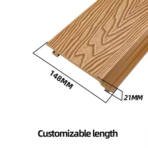 Panneaux de bardage extérieur SHENGCHENG pour usage extérieur, panneaux muraux décoratifs en grain de bois, panneaux muraux WPC - Product Image 3