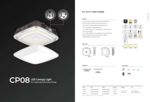 Chất lượng cao <span class=keywords><strong>100W</strong></span> 60W có thể lựa chọn điện dẫn đậu xe nhà để xe tán đèn bền IP65 kho DLC cho 5 năm - Product Image 6