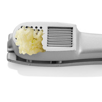 2-in-1 aluminiumlegering knoflookpers en -snijder, metalen gemberhakker, crusher, verpakt, voor thuisgebruik in de keuken, fruit- en groentegereedschap