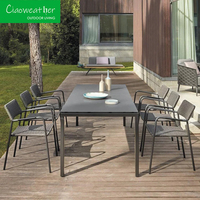 Chaises modernes en aluminium pour patio, mobilier d'extérieur pour café, chaise en corde pour hôtel, fauteuil Diva, chaise de restaurant et villa