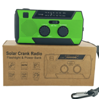 Radio d'urgence à panneau solaire 5000 mAh avec alarme SOS et DSP haute sensibilité pour kit de survie hors réseau
