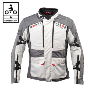 Befast VALKYRIA CE Certificado 3 capas Negro Gris chaqueta de moto XXL - Product Image 1