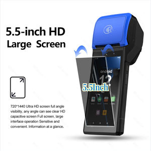 เครื่องปริ้นท์ความร้อนความเร็วสูงมือถือแอนดรอยด์4G แบบพกพาเครื่องติดตามสัญญาณ NFC WiFi BT สำหรับขายปลีก - Product Image 2