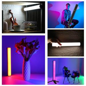 PULUZ 17cm Lampe LED RVB portable pleine couleur pour photographie, éclairage d'appoint professionnel pour diffusion en direct et ambiance - Product Image 3