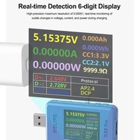 Testeur intelligent USB RELIFE XA3 Pro prenant en charge la charge rapide PD/QC2.0/QC3.0, testeur de courant élevé 6,5A, outils de réparation de téléphones mobiles