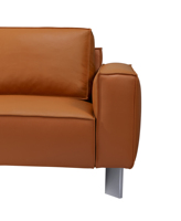 Modernes Italienisches Leder-Ecksofa Hochwertiges Chesterfield-Sofa-Set für Wohnzimmer, Villen & Hotels