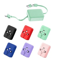 Câble de charge rapide USB 100W 5 en 1 rétractable plat Type C vers Type C Micro avec logo OEM