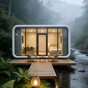Mini-maison familiale calme, sans odeur, à construction rapide, pour l'agrotourisme (Cabane Pomme, Verger Banane) - Product Image 2
