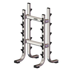 Support de rangement pour haltères VANBO, pour 10 haltères, équipement de salle de sport, pour haltères droits/<span class=keywords><strong>curl</strong></span>, support de rangement robuste pour poids lourds - Product Image 5