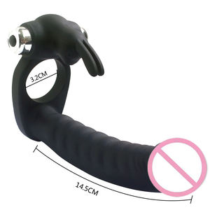 Girlspower 7-frequentie Mannelijke Vibrerende Vertraagde Vergrendelingsring Konijnenkralen Zelfgenoegzame Ring Unisex Volwassen Leuke Producten - Product Image 2