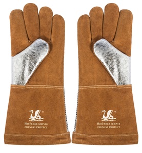 قفازات عمل للحام اليدوي من ZHENGYI 2025 بالجملة، مصنوعة من جلد البقر المشقوق، مضادة للكهرباء الساكنة، 11 أونصة، <span class=keywords><strong>14</strong></span> بوصة، مرنة وآمنة - Product Image 6