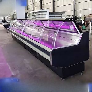 Vitrina de <span class=keywords><strong>delicatessen</strong></span> de arco ancho con iluminación LED-Solución de refrigeración de panadería comercial y aperitivos - Product Image 5